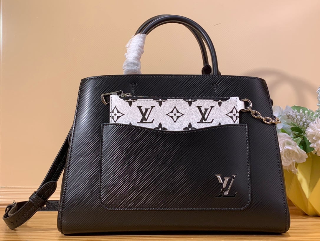 Louis Vuitton Marelle Tote MM 30Cm Black M59954 - Image 10