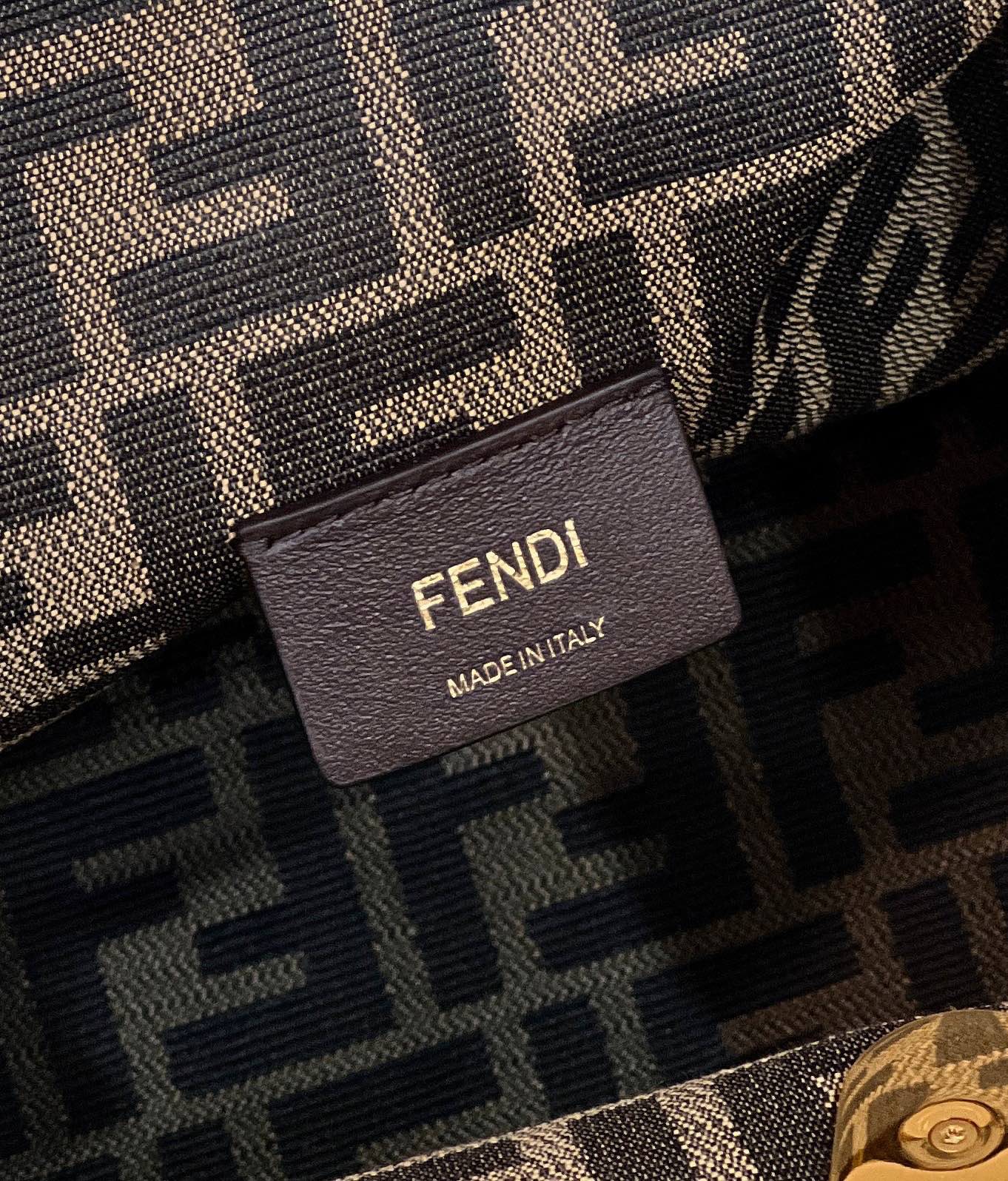 Fendi First Medium With Suede Leather Brown 8Bp127Agxkf1992 - Image 7