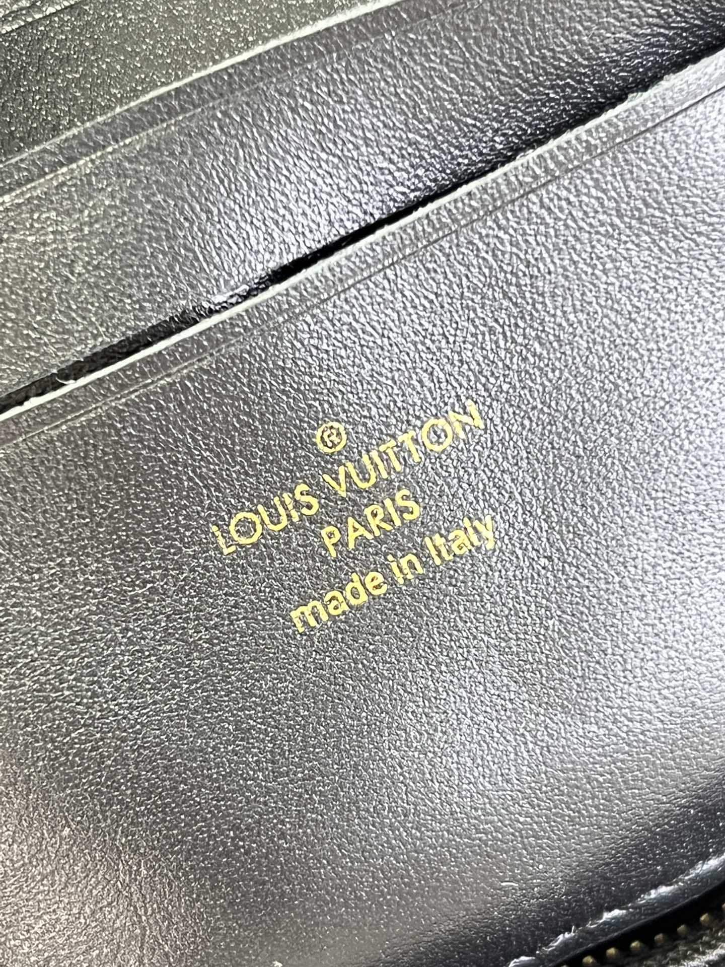 Louis Vuitton Wallet On Strap Bubblegram Black M81398 - Image 9