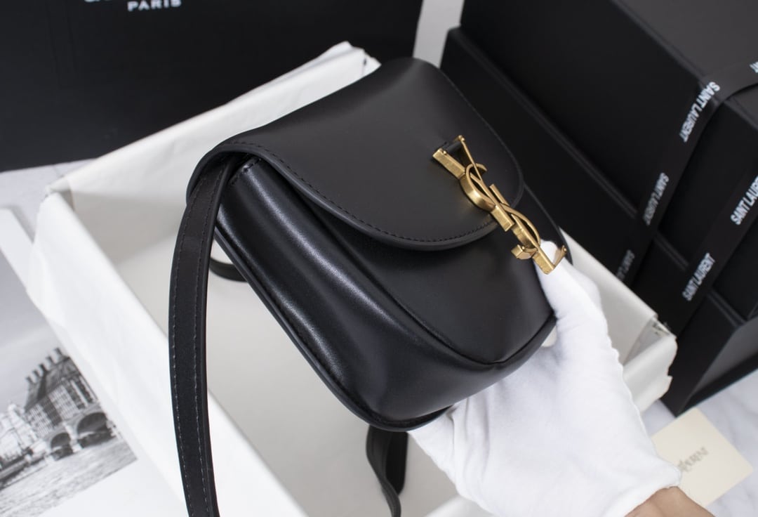 Saint Laurent Kaia Small Smooth Leather Black 619740Bwr0W1000 - Image 8