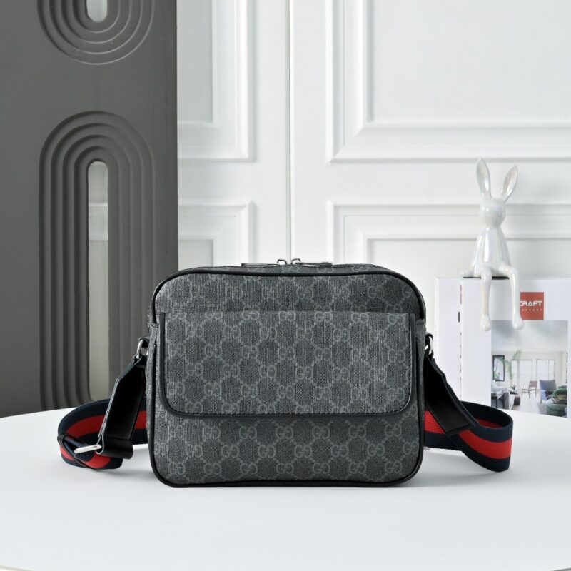 Alternative view of Gucci GG Black Small Crossbody Bag Black Supreme Canvas 23cm 795479 FADJA 1042
