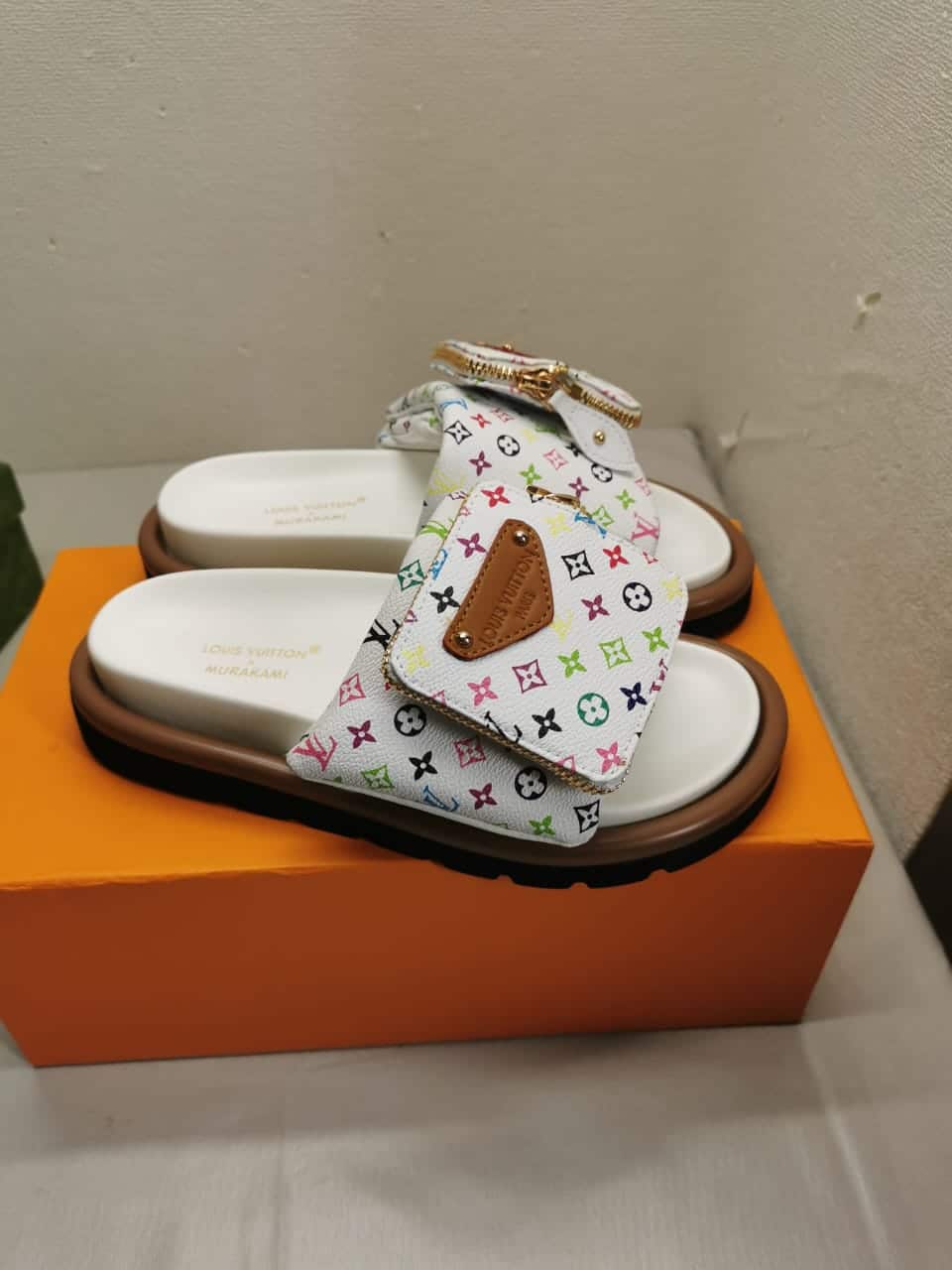 Louis Vuitton X Takashi Murakami Pool Pillow Flat Comfort Mule Blanc 1Agvqw - Image 2