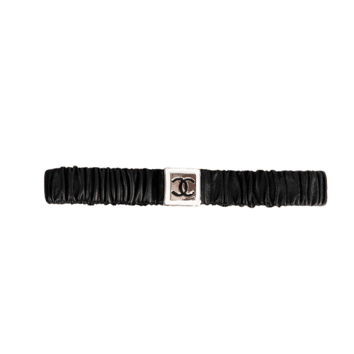 Chanel Betl With Silver Cc Logo 30Mm