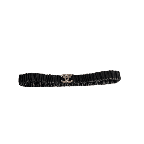 Chanel Cc Silver Belt 30Mm