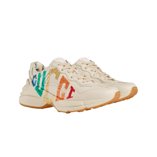 Gucci Women'S Rhyton Glitter Sneaker 524990 Drw00 9022