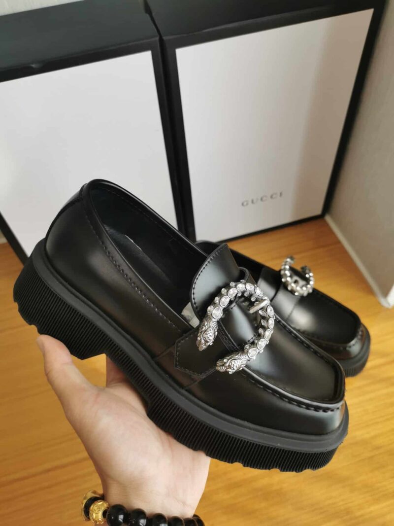 Alternative view of Gucci Women'S Leather Flat Black