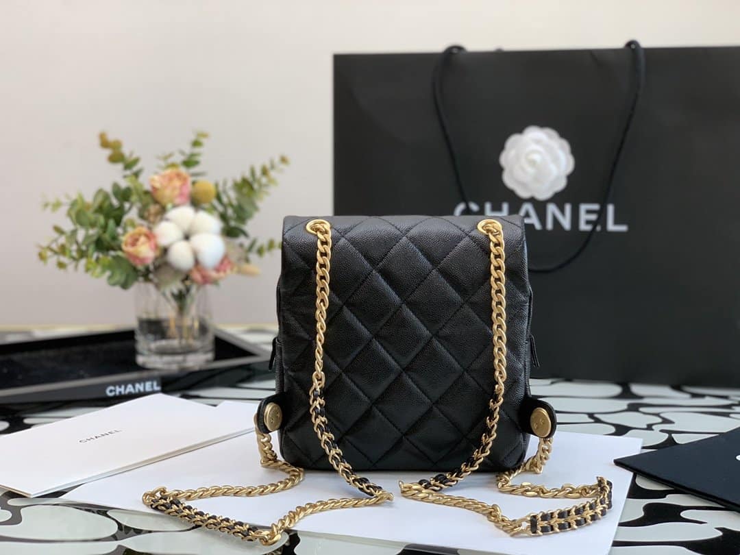 Chanel Cc Mini Flap Backpack Black 20Cm - Image 8