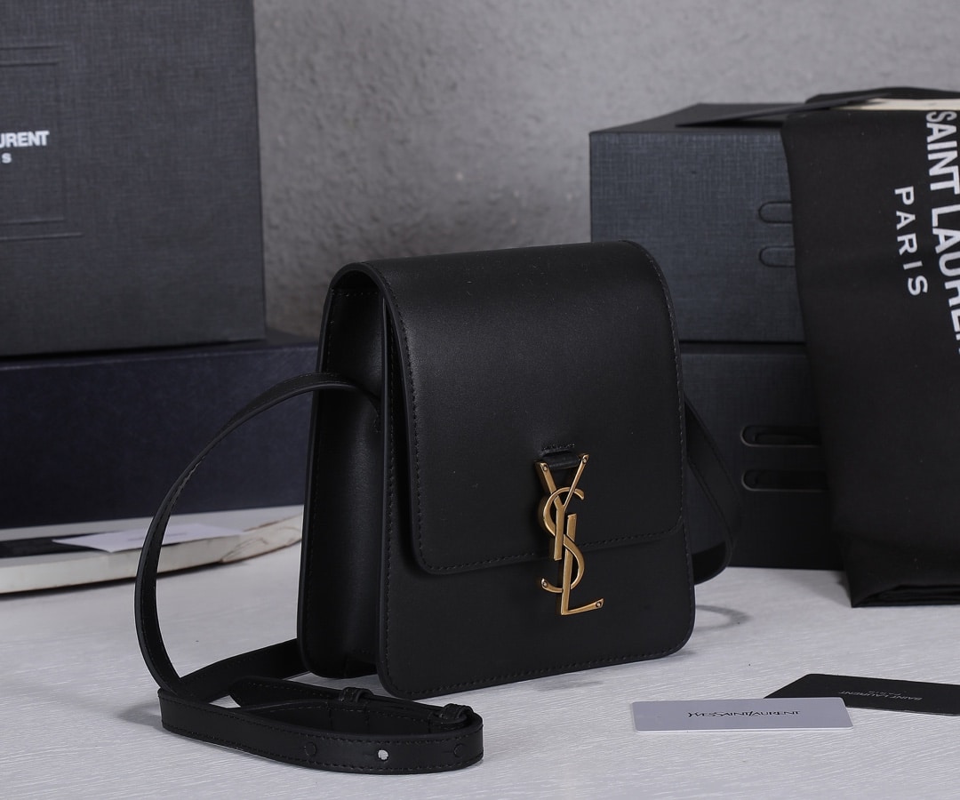 Saint Laurent Kaia North/South Satchel In Vegetable-Tanned Leather Black 668809Bwr0W1000 - Image 8