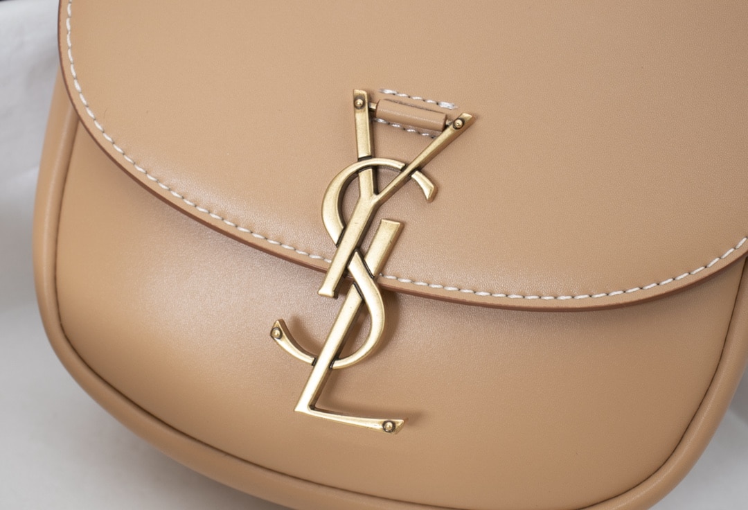 Saint Laurent Kaia Small Smooth Leather Beige - Image 10
