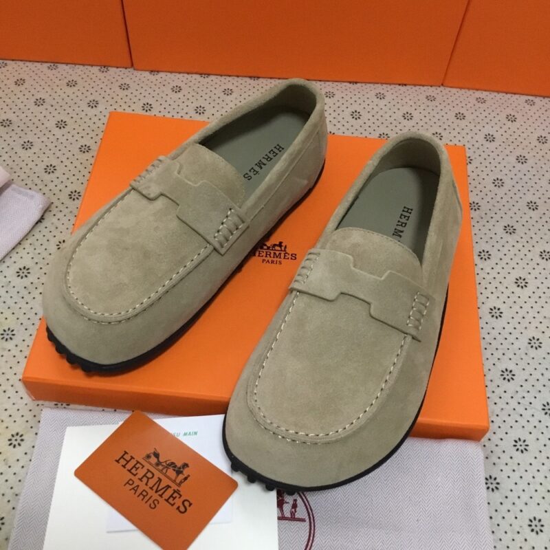 Alternative view of Hermes Lazy Loafer Beige H252020Z Vd395