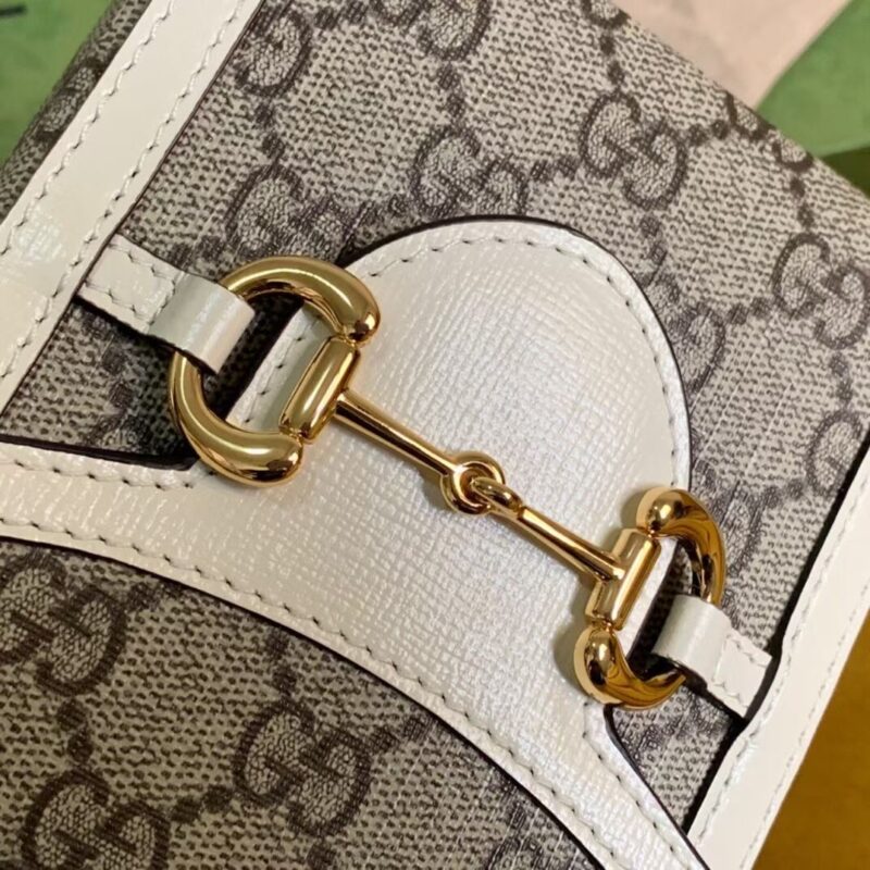 Alternative view of Gucci Horsebit 1955 Mini Bag Beige Ebony White 17Cm 625615 92Tcg 9761