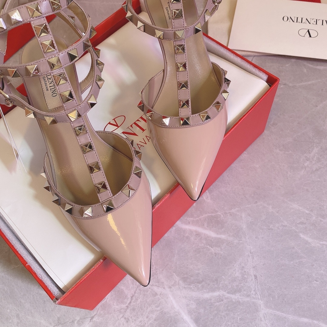 Valentino Rockstud Caged Pump 65Mm Poudre Pink 7W2S0375VNW P45 - Image 5