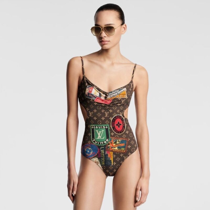 Alternative view of Louis Vuitton One Piece Swimsuit Monogram Dark Brown