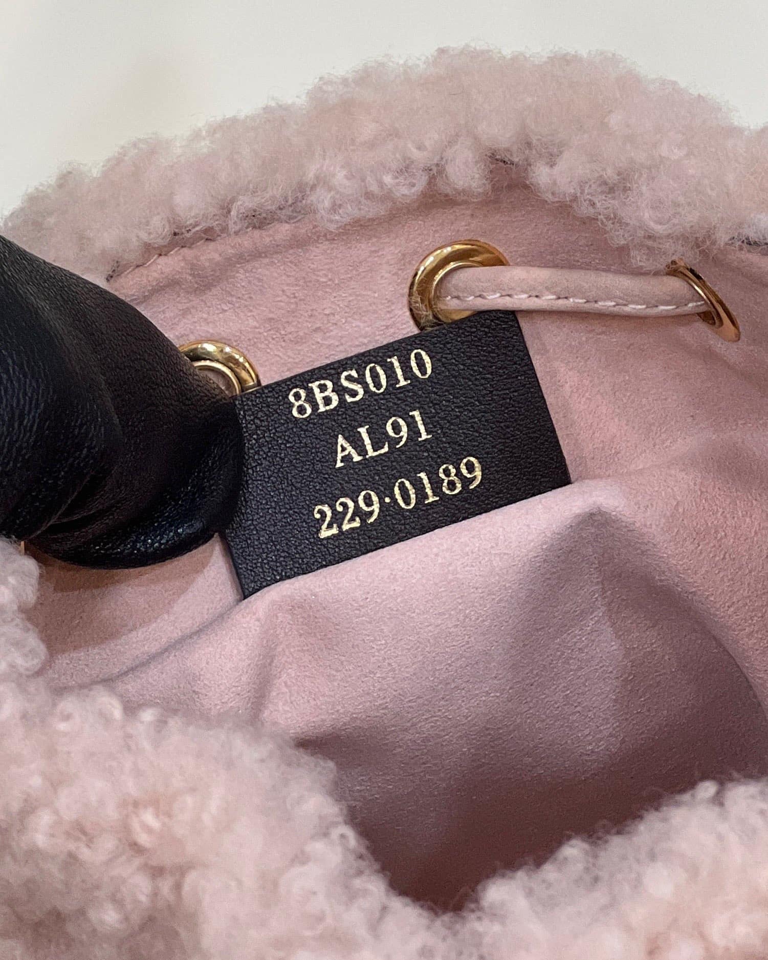 Fendi Mon Tresor Nubuck Mini Bucket Bag Pink 8Bs010Al9If136T - Image 10