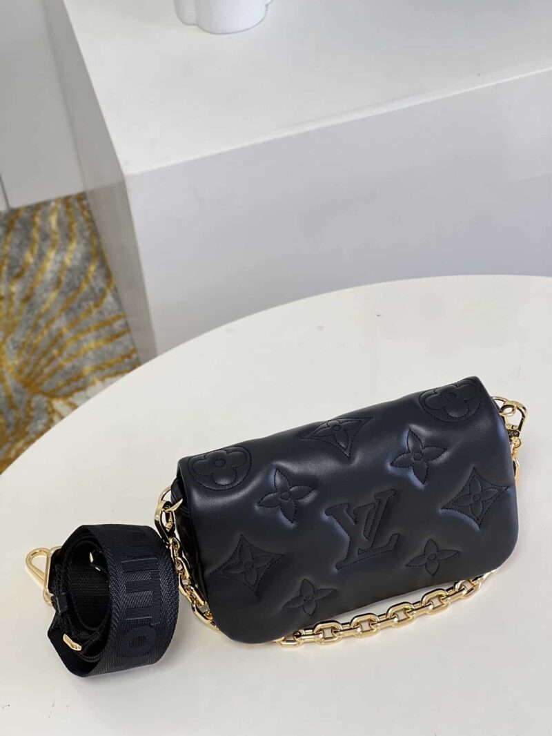 Alternative view of Louis Vuitton Wallet On Strap Bubblegram Black M81398