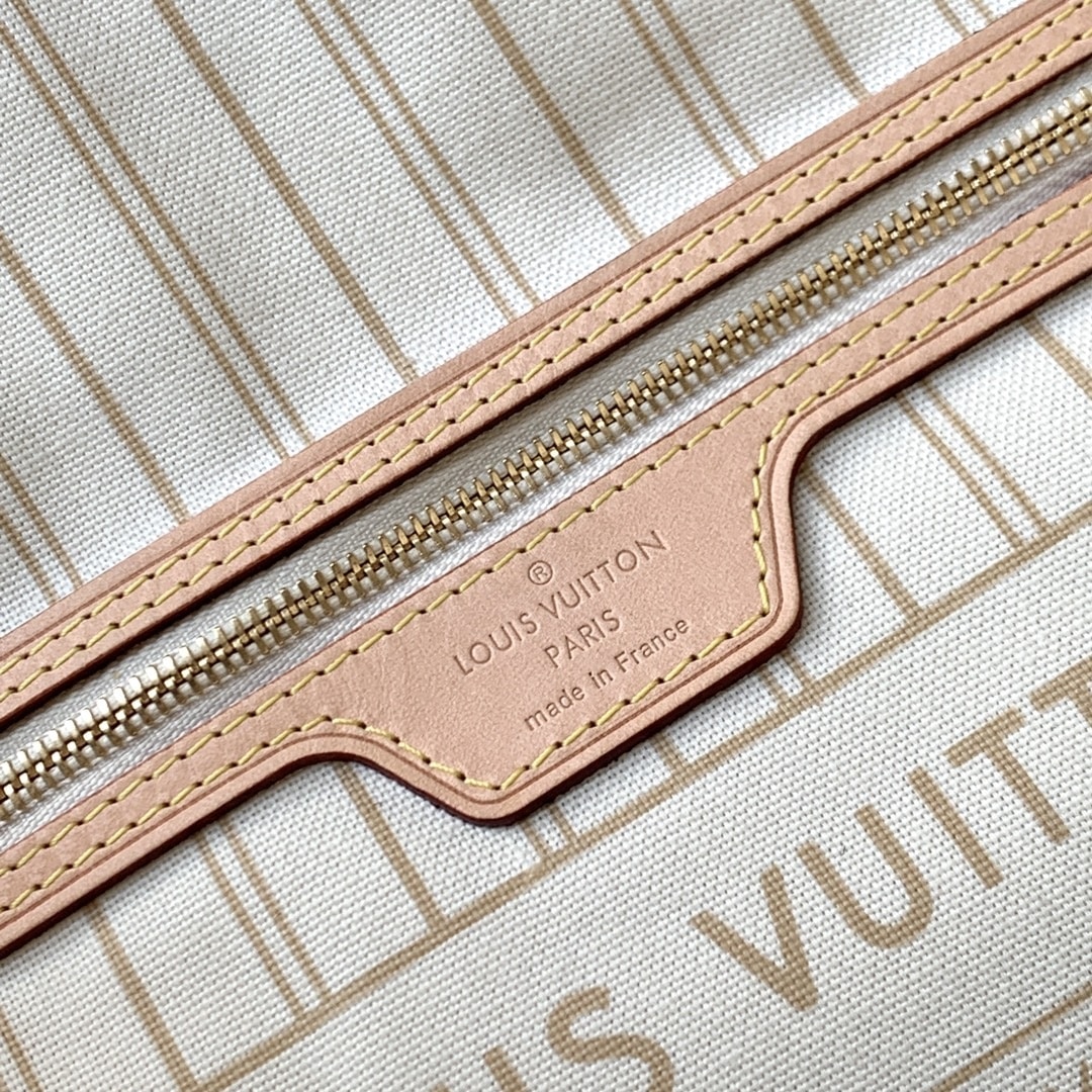 Louis Vuitton Neverfull PM Damier Azur Beige 29Cm N40605 - Image 5
