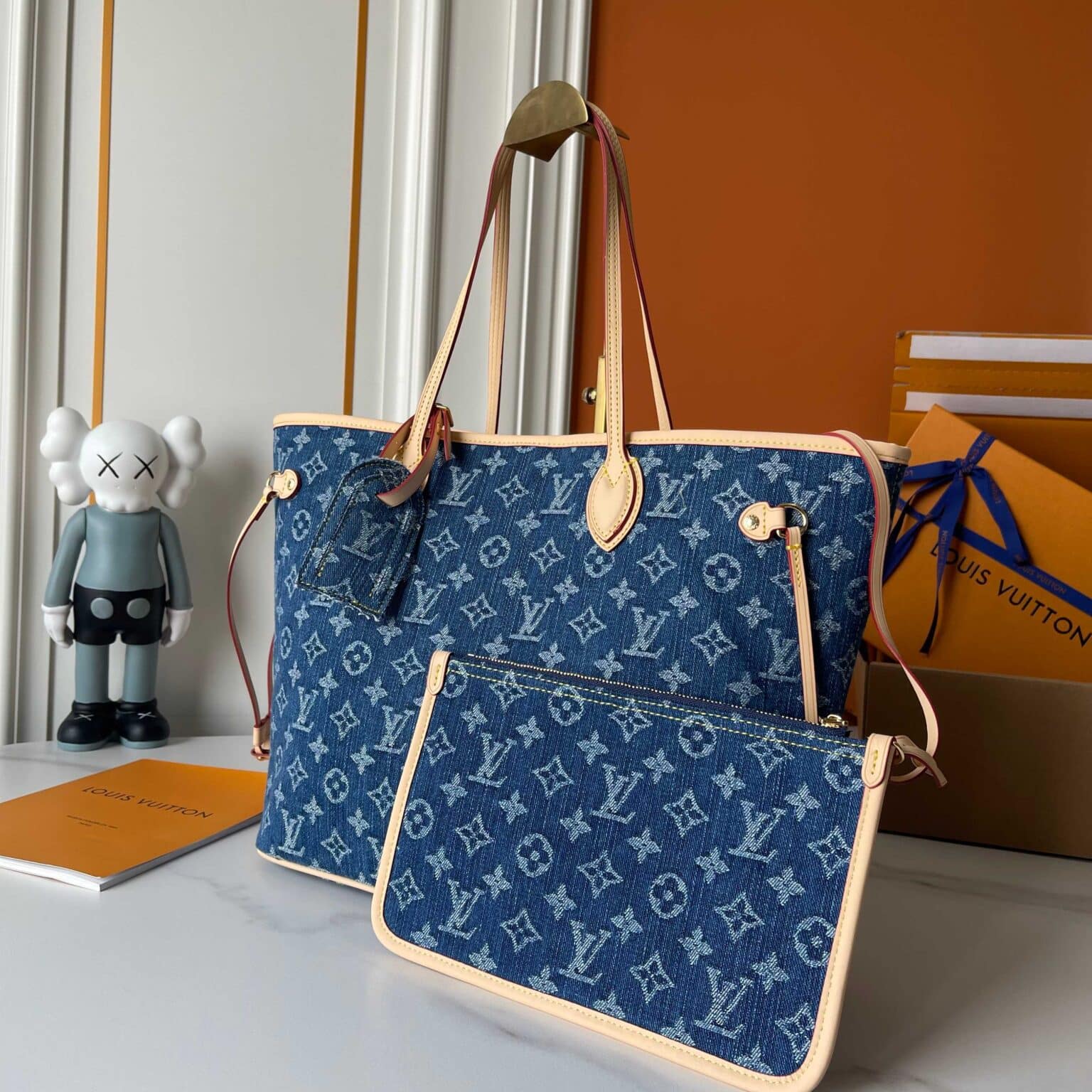 Iconic Set: Louis Vuitton Neverfull Mm And Zippy Wallet Monogram Cherry - Image 3