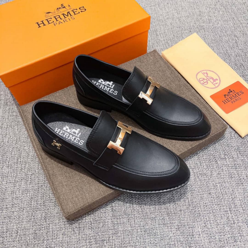 Alternative view of Hermes Paris Loafer Gold Tone Metal With Black