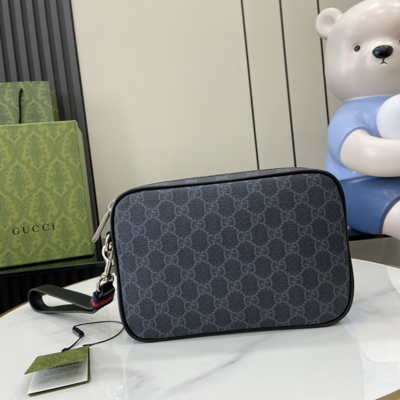 Alternative view of [Super Vip 1:1] Gucci GG Supreme Canvas Clutch Bag Black 23cm