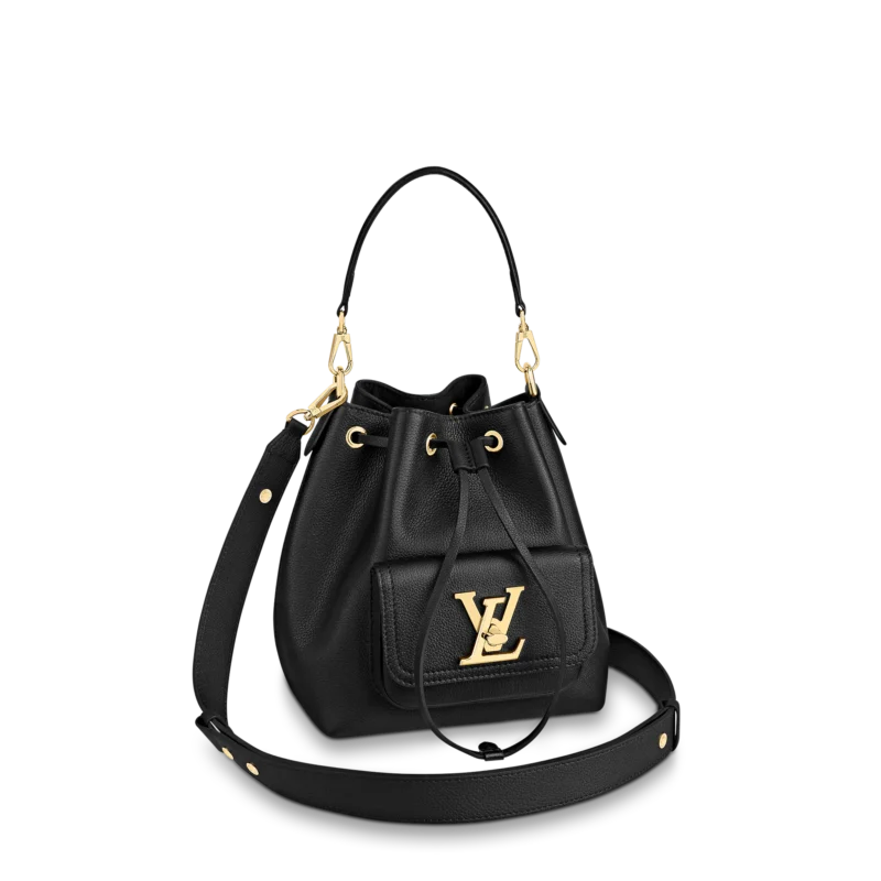 Louis Vuitton Lockme Bucket 23Cm Black M57687