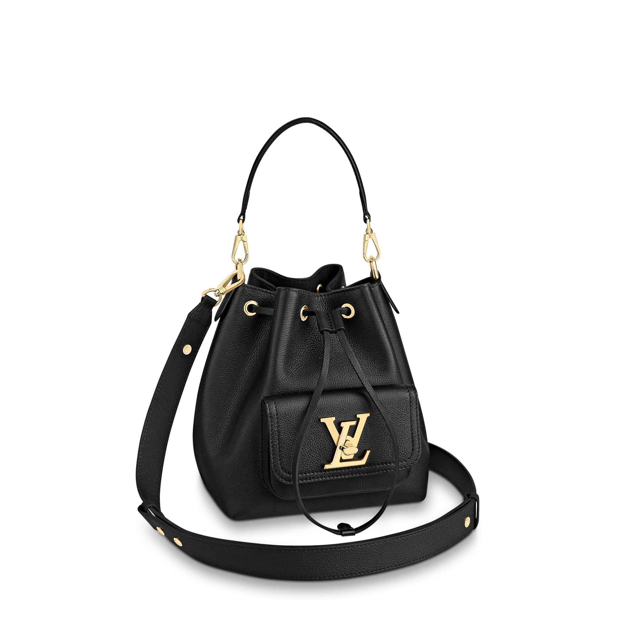 Louis Vuitton Lockme Bucket 23Cm Black M57687