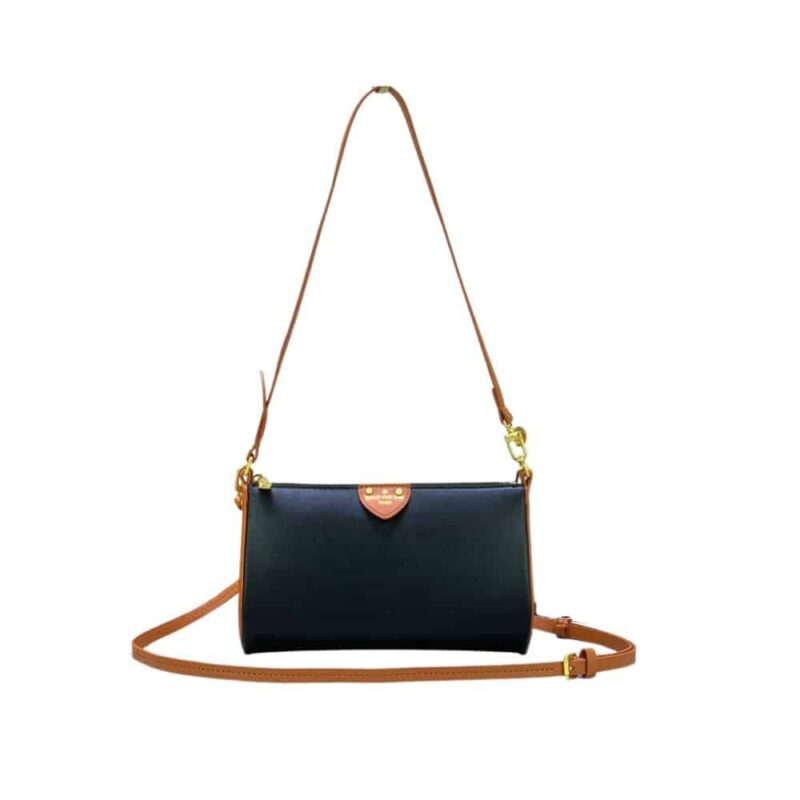 Louis Vuitton Shoulder Bag With Lock Black 21Cm
