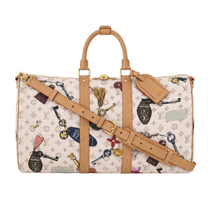 Louis Vuitton Keepall Bandoulière 45 Beige 45Cm M28780