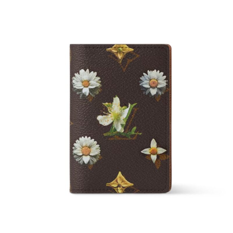 Louis Vuitton Pocket Organizer Monogram Flowers Brown 11Cm M27542