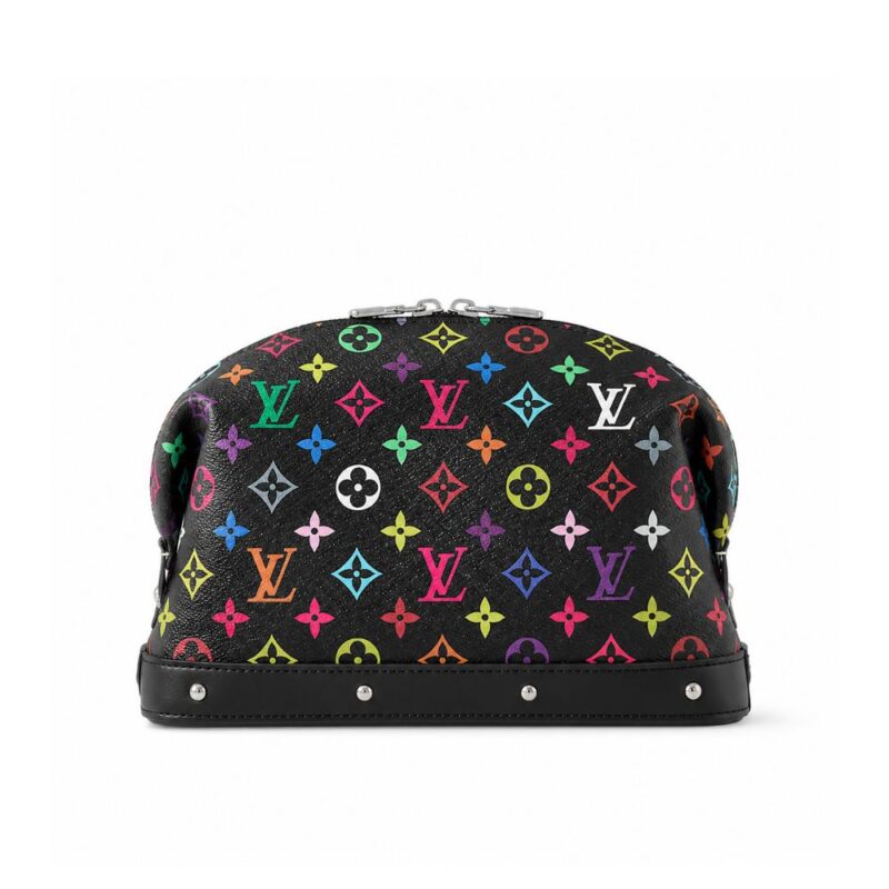 Louis Vuitton X Takashi Murakami Cosmetic Pouch GM Black 27Cm