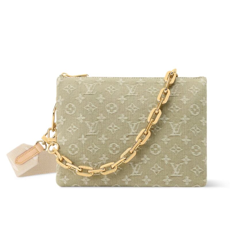 Louis Vuitton Coussin PM Khaki Denim 26Cm M28360