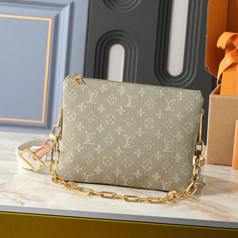 Alternative view of Louis Vuitton Coussin PM Khaki Denim 26Cm M28360