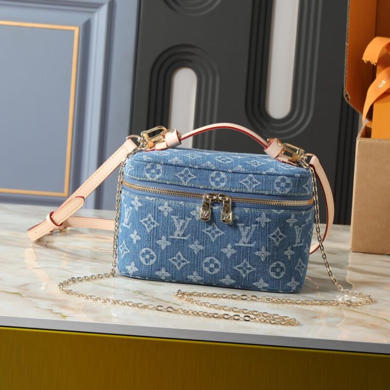 Alternative view of Louis Vuitton Nice Mini Monogram Blue Denim 20Cm M27946