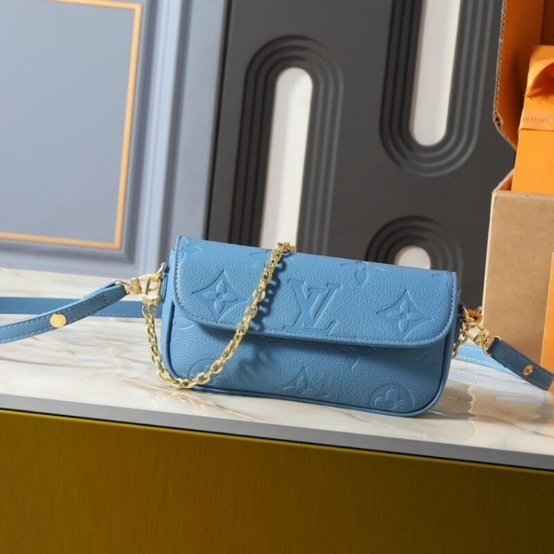 Alternative view of Louis Vuitton Wallet On Chain Ivy Monogram Empreinte Blue Jean 23Cm M27755