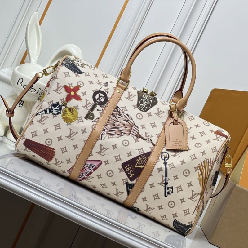 Alternative view of Louis Vuitton Keepall Bandoulière 45 Beige 45Cm M28780