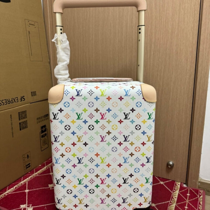 Alternative view of Louis Vuitton X Takashi Murakami Horizon 55 Suitcase Multicolor White 50Cm M27899