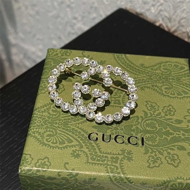 Alternative view of Gucci Gg Brooch Gold With Stone