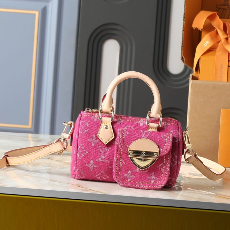 Alternative view of Louis Vuitton Nano Speedy Pink Denim 16cm M27603