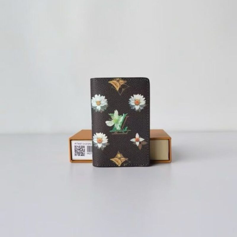 Alternative view of Louis Vuitton Pocket Organizer Monogram Flowers Brown 11Cm M27542