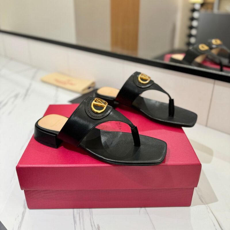 Alternative view of Valentino Garavani Vlogo Signature Sandals Black 6W2S0LA9DSH