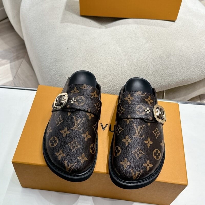 Alternative view of REPLACEMENT FOR ORDER #LU23335 (Louis Vuitton Cosy Flat Comfort Clog Cacao Brown 1Aaw6Q - 41EU - 10US)