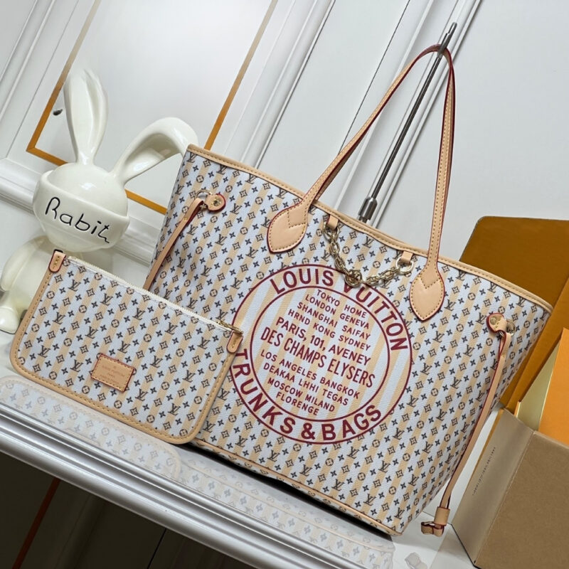 Alternative view of Louis Vuitton Neverfull MM LV Stamp Rose 31cm M29483
