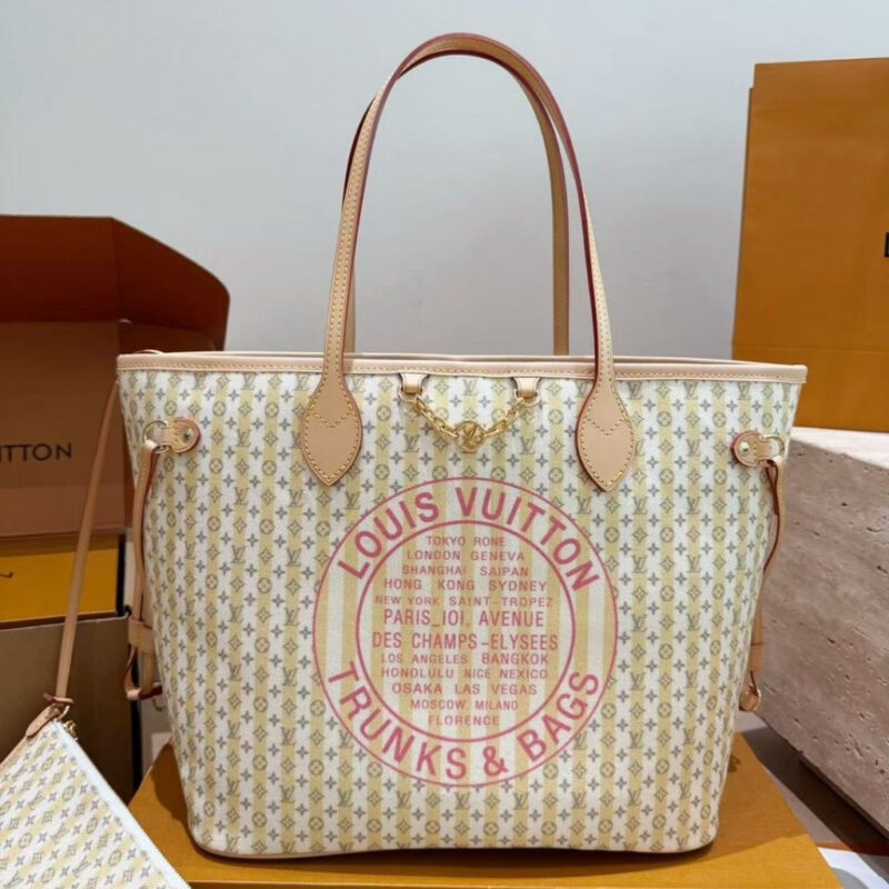 Alternative view of Louis Vuitton Neverfull MM LV Stamp Banana 32Cm M28457