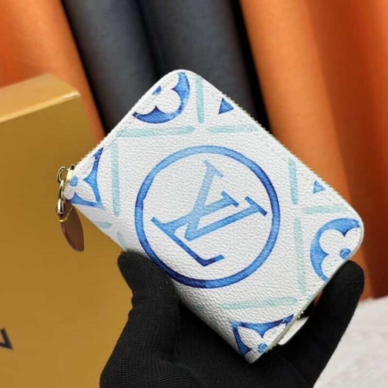 Alternative view of Louis Vuitton LV By The Pool Zippy Coin Purse Lagoon Blue 11cm
