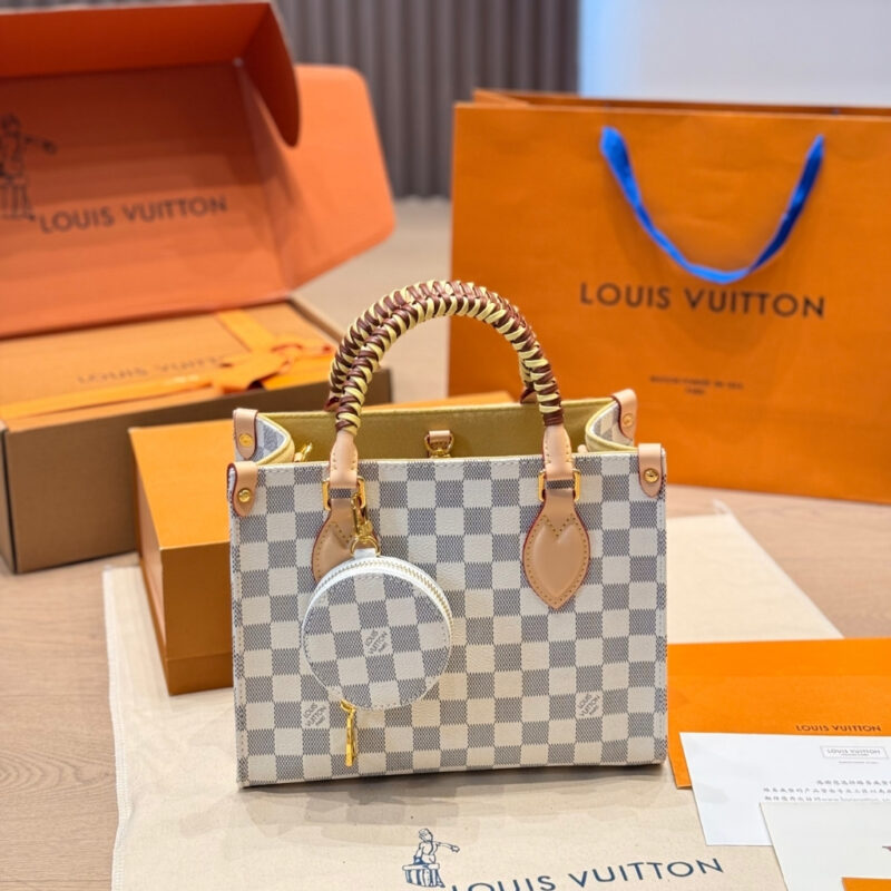 Alternative view of Louis Vuitton Onthego PM Damier Azur Banana 25Cm