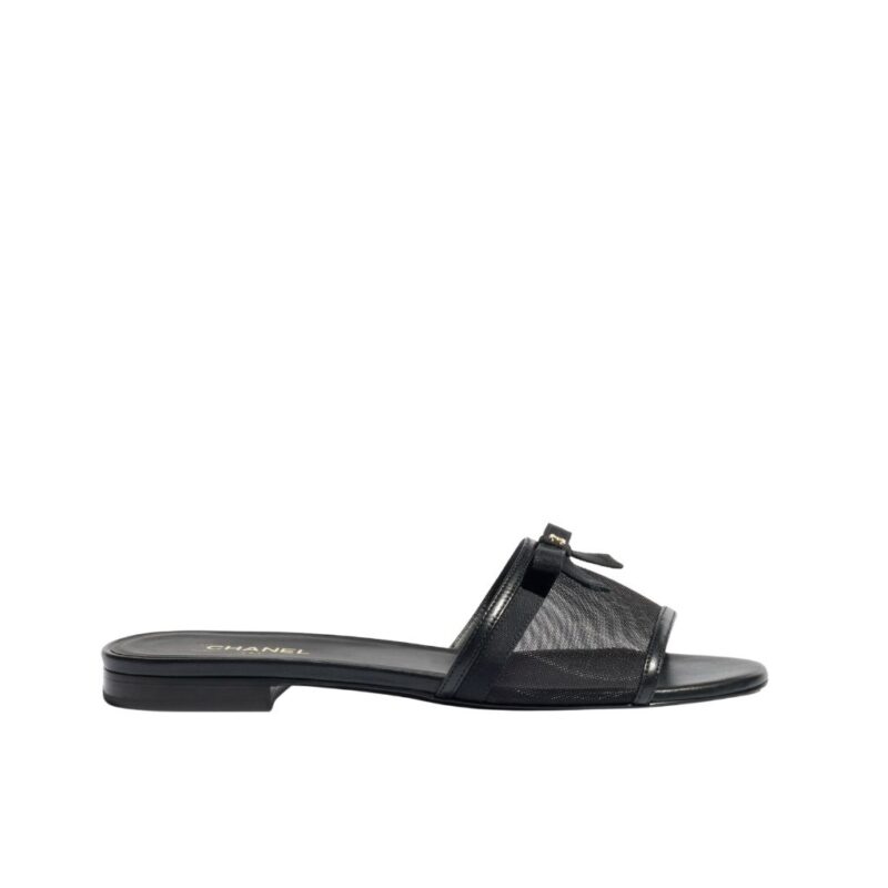 Chanel Mules Mesh Black G47023 B23486 94305