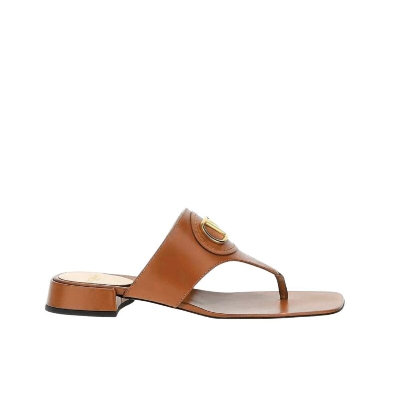 Valentino Garavani Vlogo Signature Sandals Brown 6W0S0LA9DSHN58