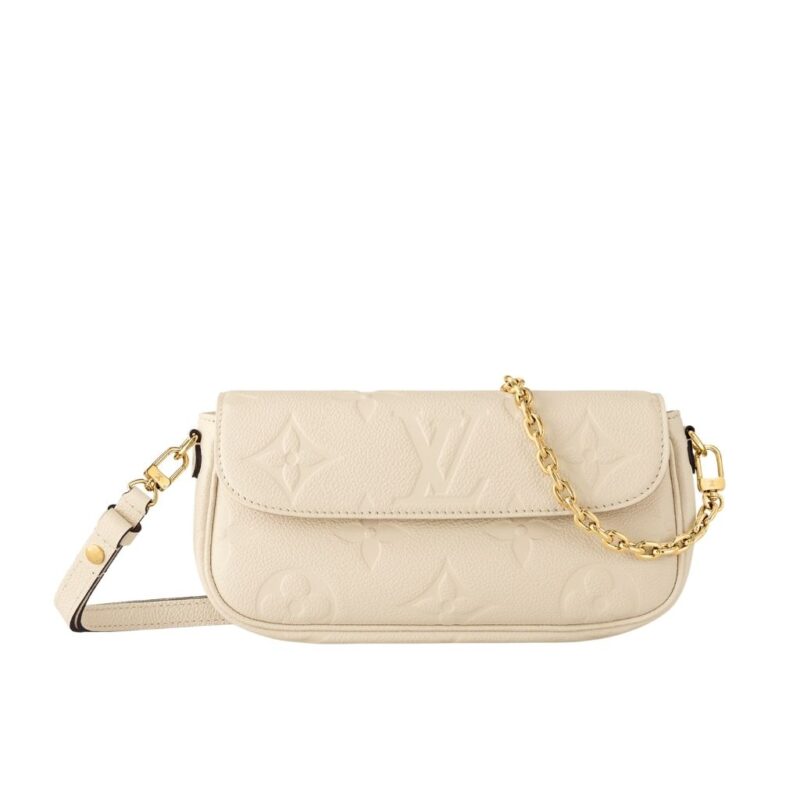 Louis Vuitton Wallet On Chain Ivy Monogram Empreinte Cream 23Cm M82210