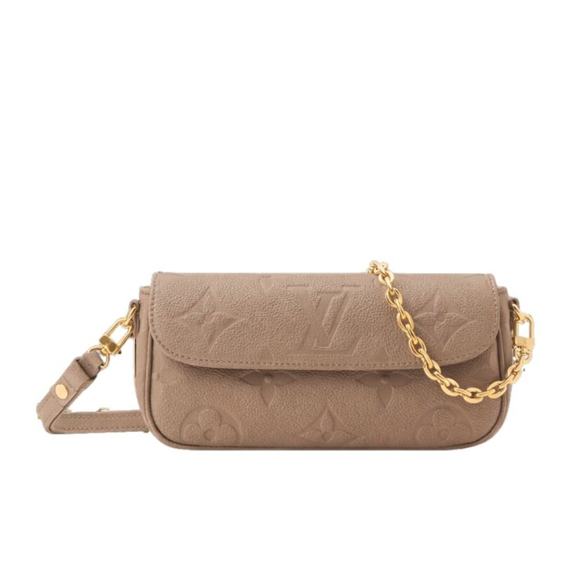 Louis Vuitton Wallet On Chain Ivy Monogram Empreinte Greige 23Cm