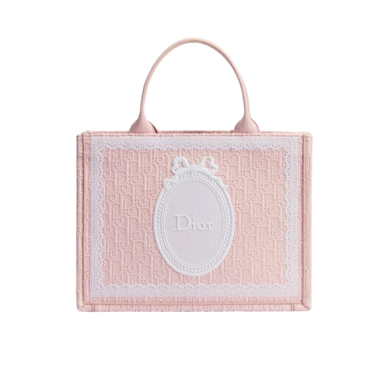 Dior Medium Dior Book Tote with Strap Oblique Embroidery Soupir Pink 36cm M1354PEHS M19I