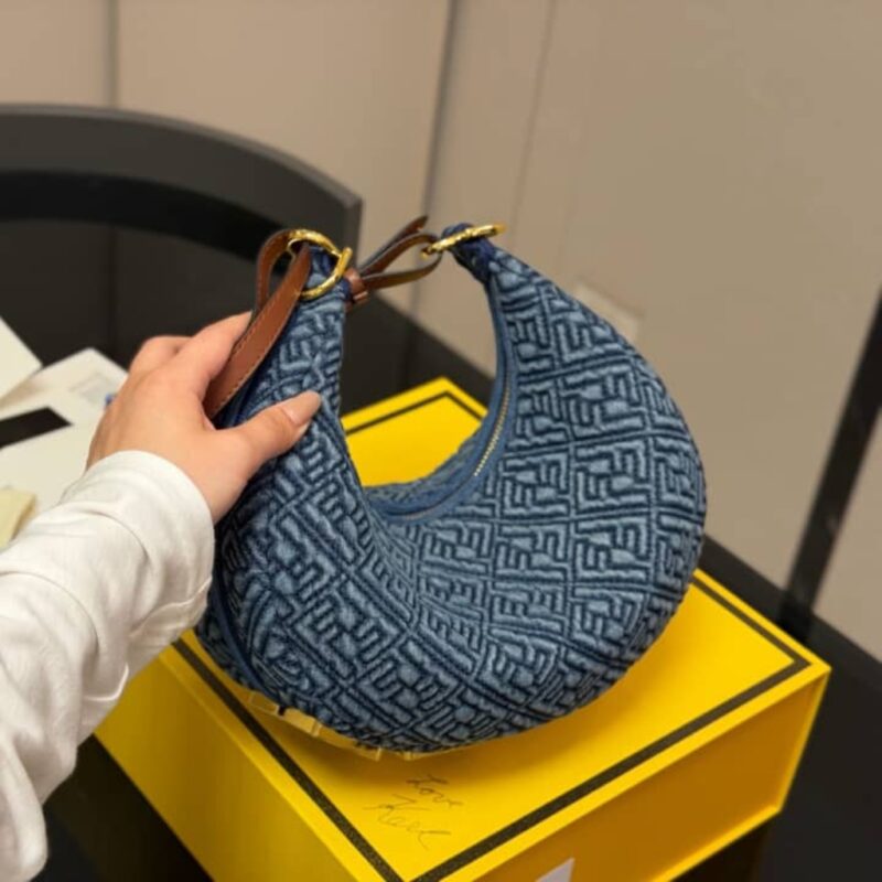 Alternative view of Fendi Fendigraphy Small Blue FF Denim 28Cm